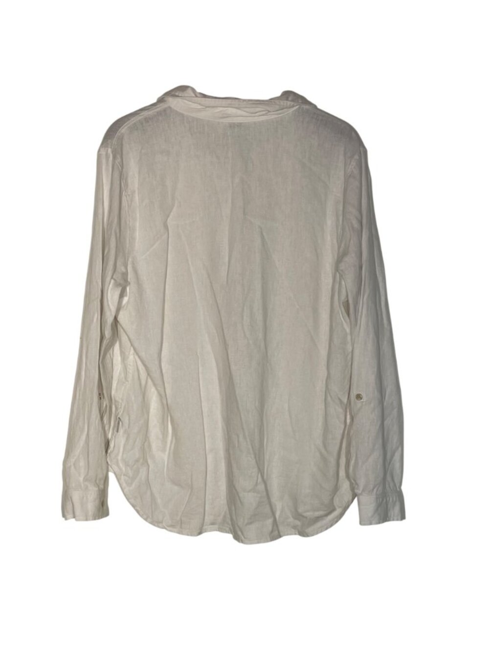 Orvis Linen Blend Button Up Shirt Sz XL Coastal Minimalist Quiet Luxury Capsule - Picture 2 of 5